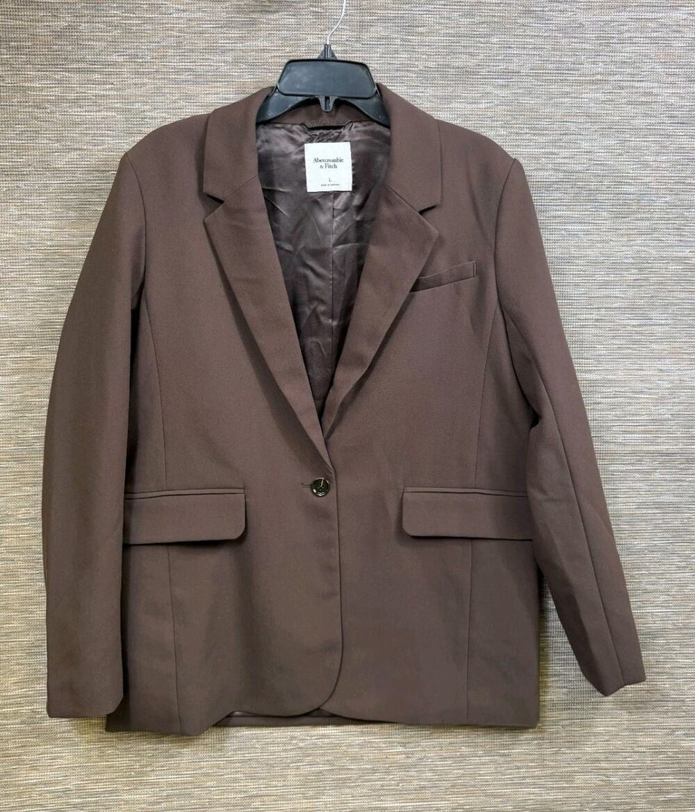 Abercrombie & Fitch | Brown Single-Button Blazer